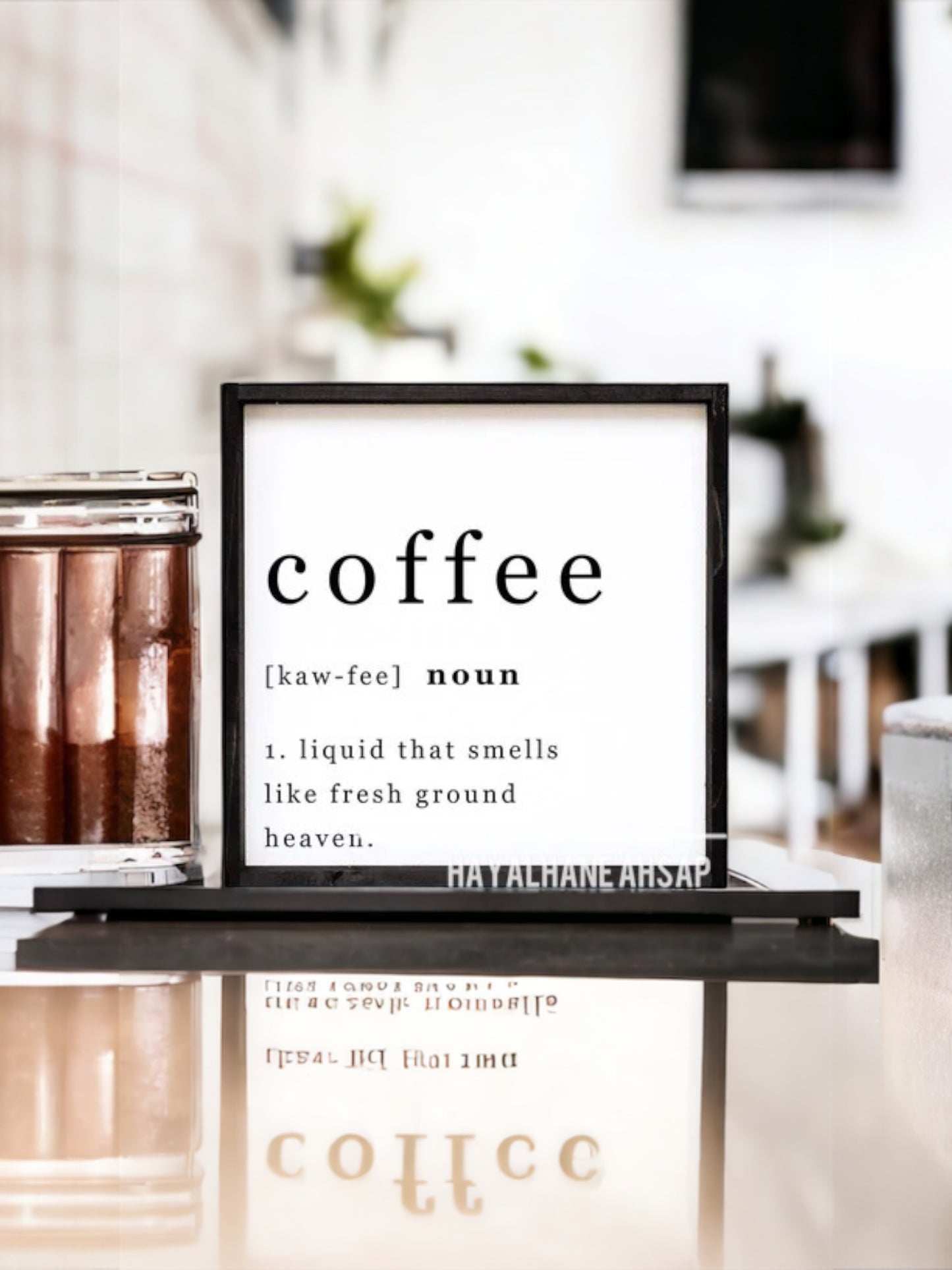 Kahve Tablo / Kahve Köşesi Tablo / Coffee Tablo / Mutfak Tablo