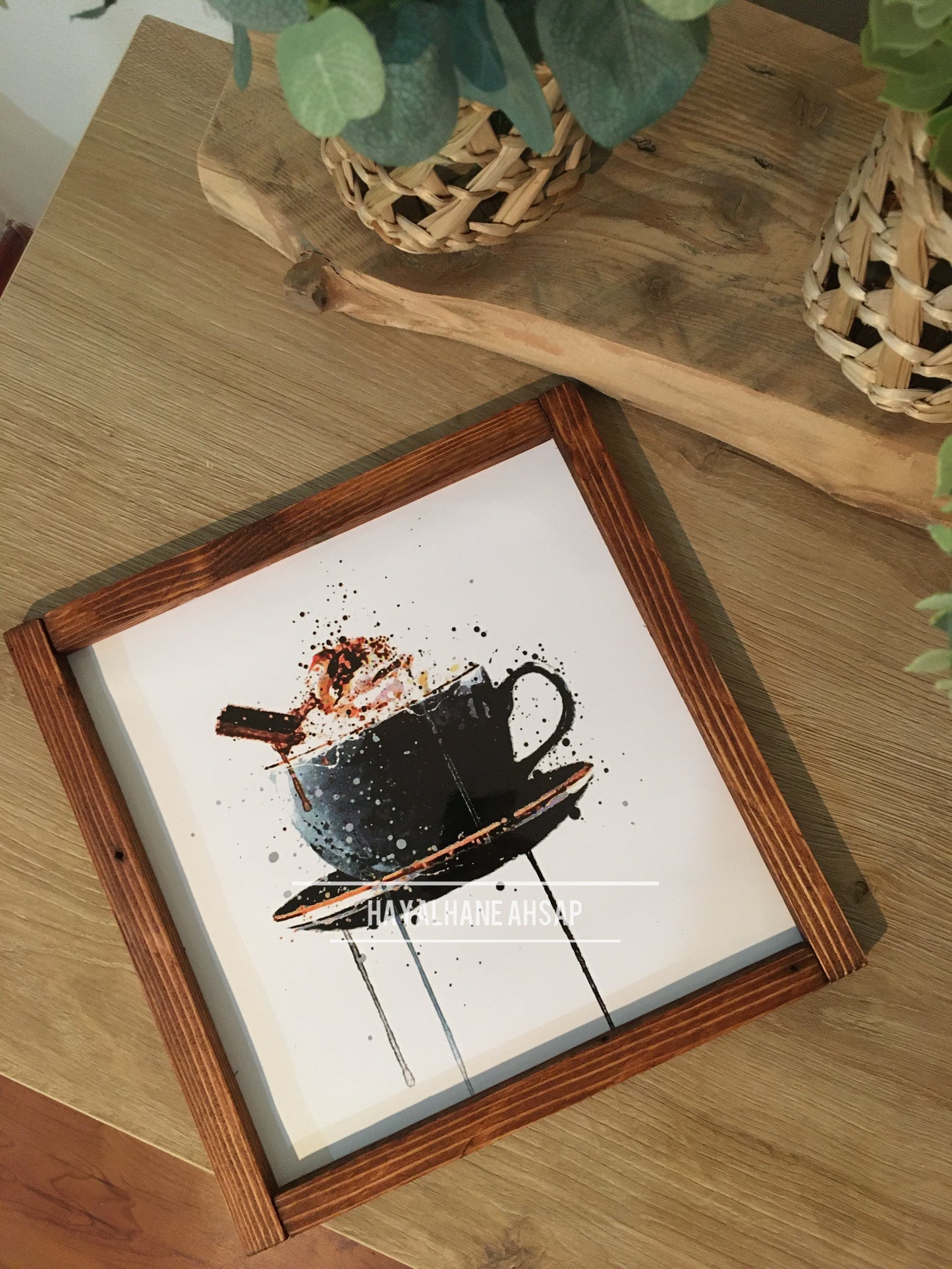 Kahve Temalı Tablo / Kahve Köşesi Tablo