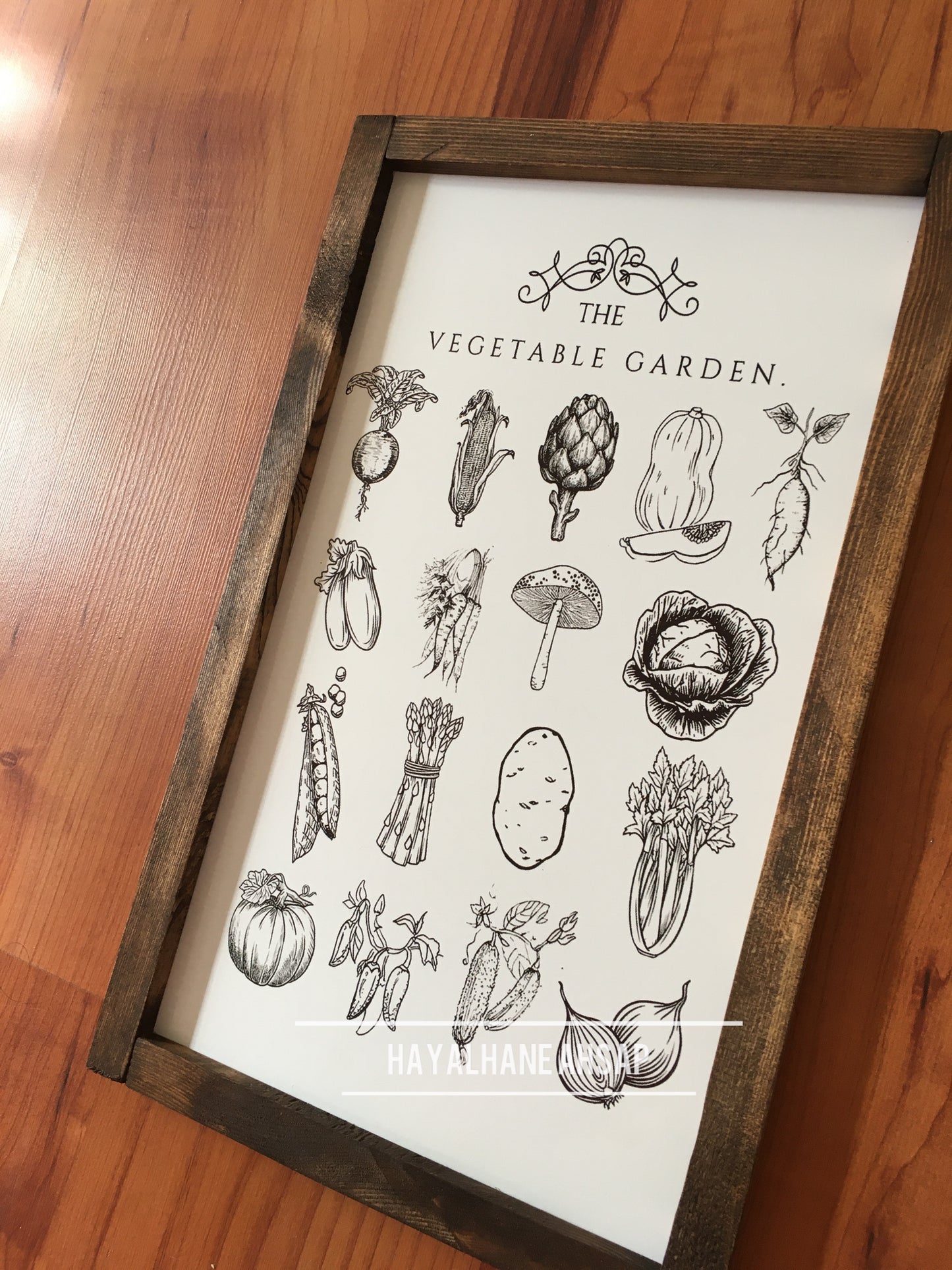 Vintage Botanik Mutfak Tablosu