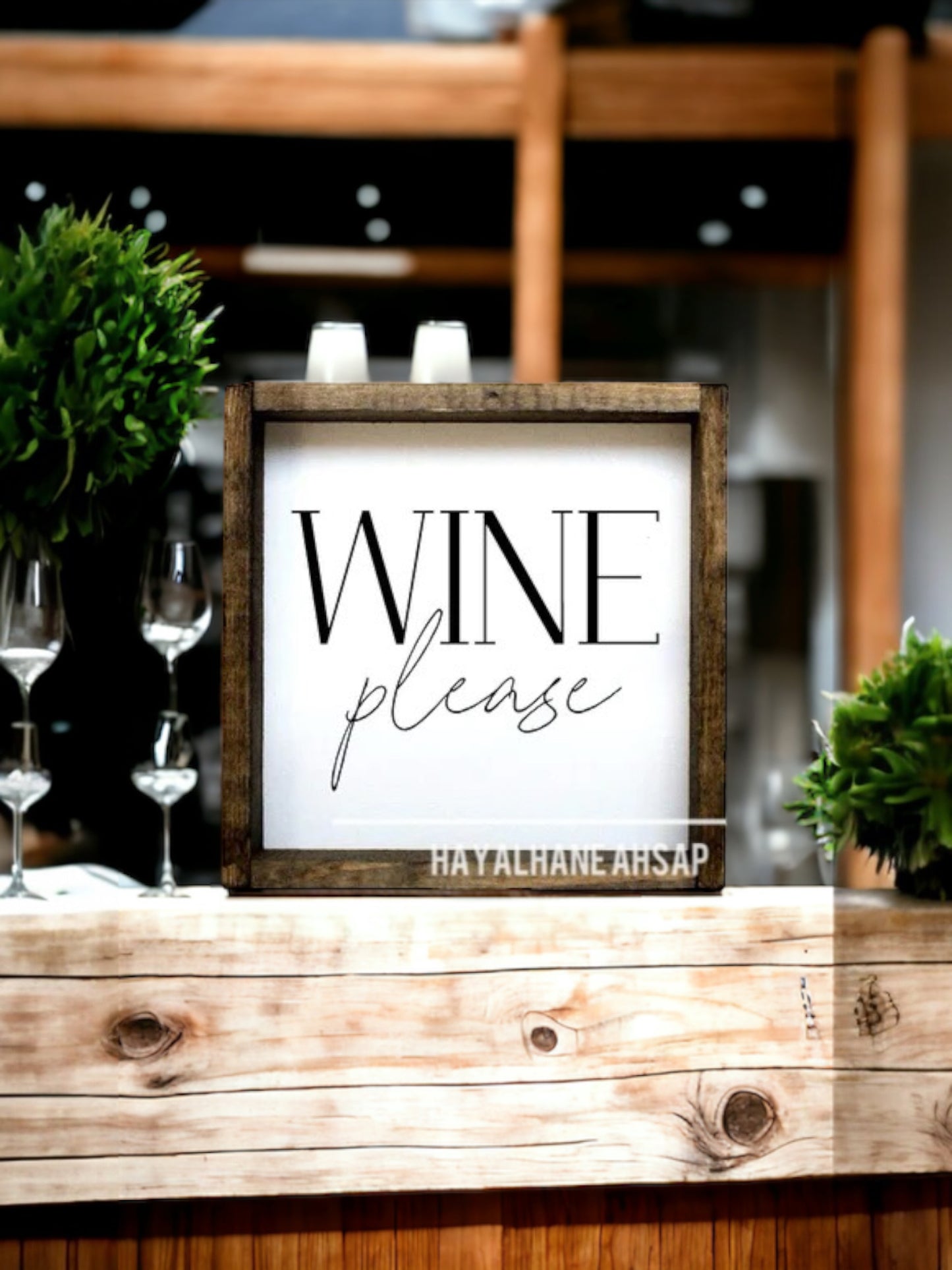 Wine Please Tablo / Kahve Köşesi Tablo / Wine Tablo / Mutfak Tablo