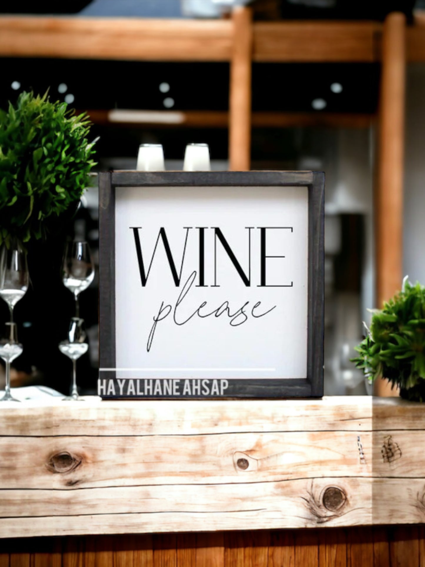 Wine Please Tablo / Kahve Köşesi Tablo / Wine Tablo / Mutfak Tablo
