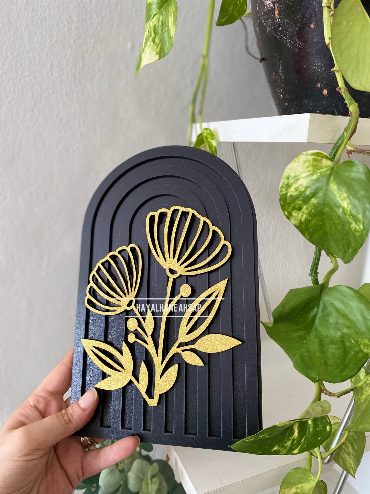 Flower Dekor / Gökkuşağı Ahşap Obje