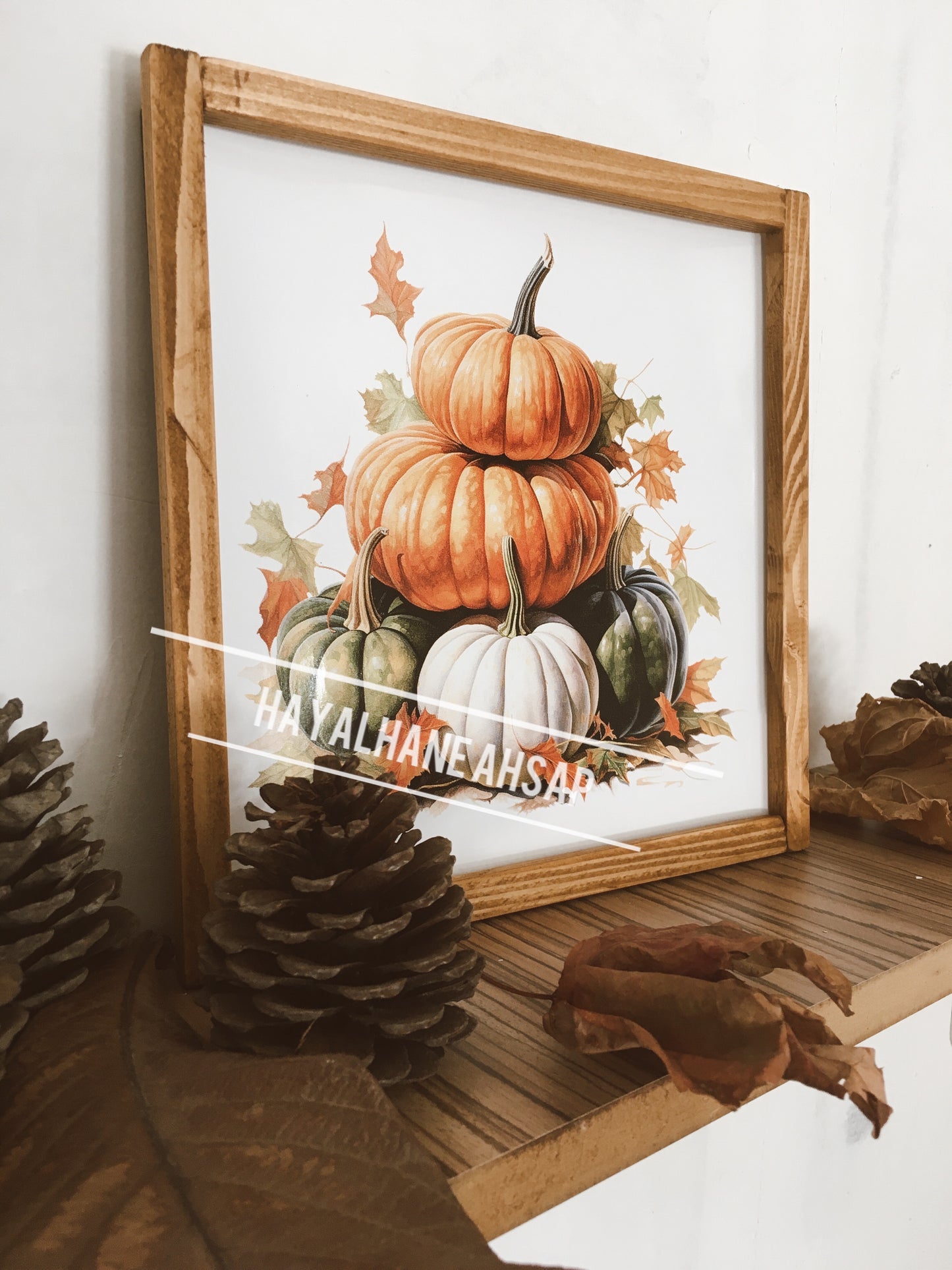 Ahşap Dekoratif Sonbahar Tablo / Adet