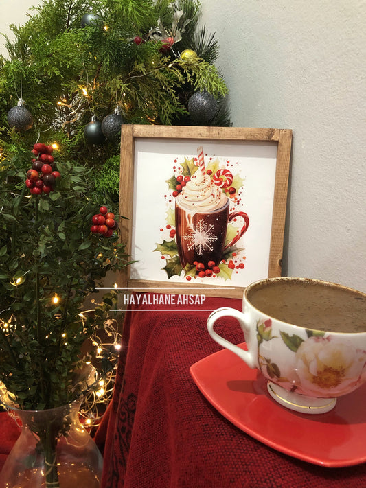 Kırmızı Fincanlı Tablo