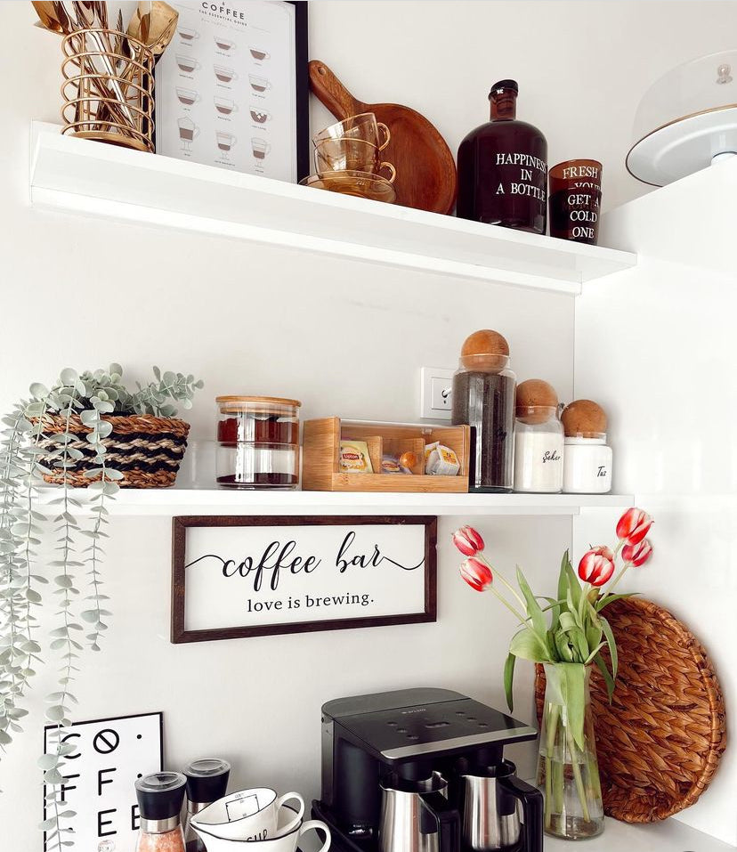 Coffee Bar Kahve Köşesi Ahşap Tablo