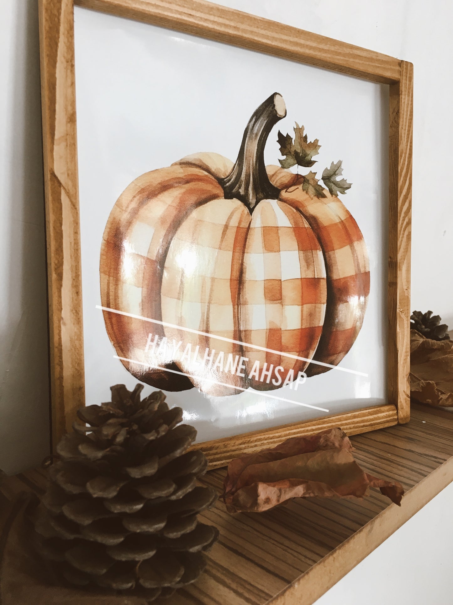Ahşap Dekoratif Sonbahar Tablo / Adet
