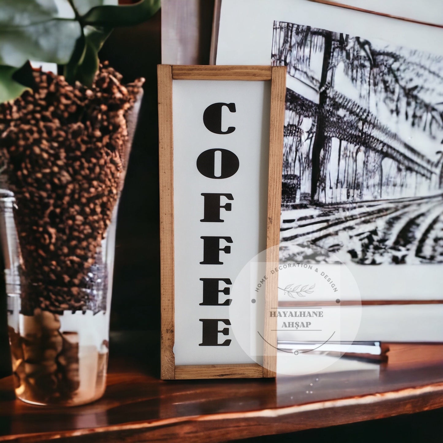 Кофейный угловой столик/Журнальный столик вертикальный