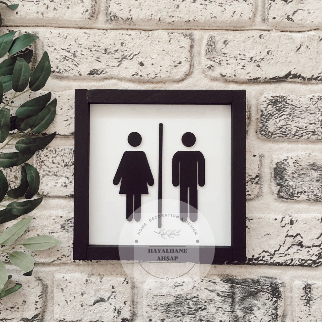 Banyo Dekor / Kadın & Erkek Tablo / Adet