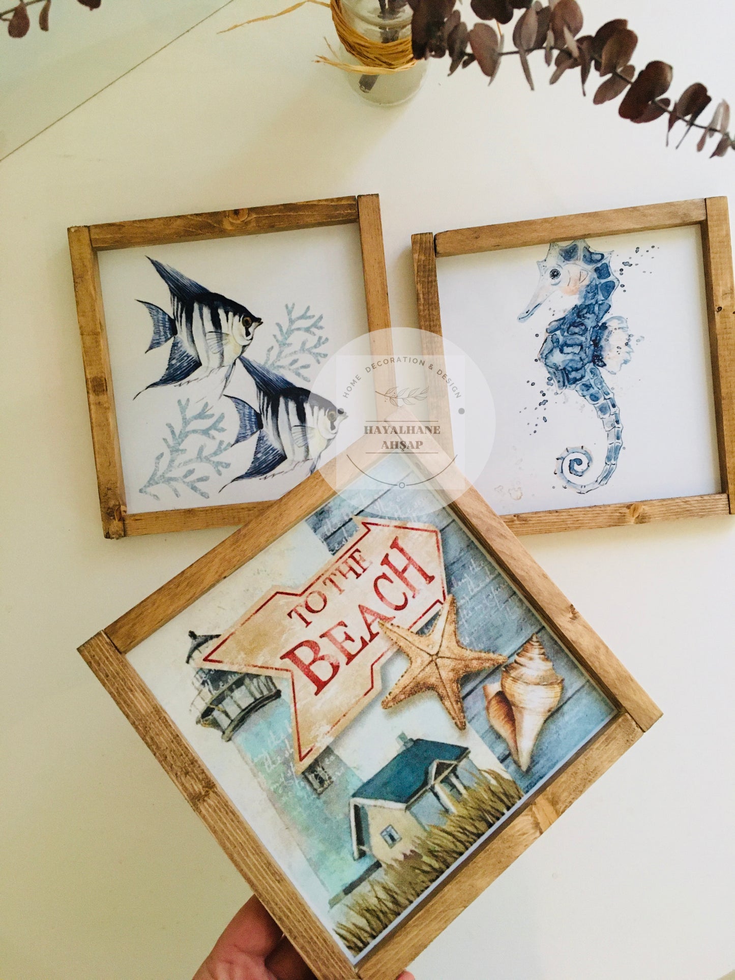 Deniz Temalı Tablo Seti / Marin Dekor