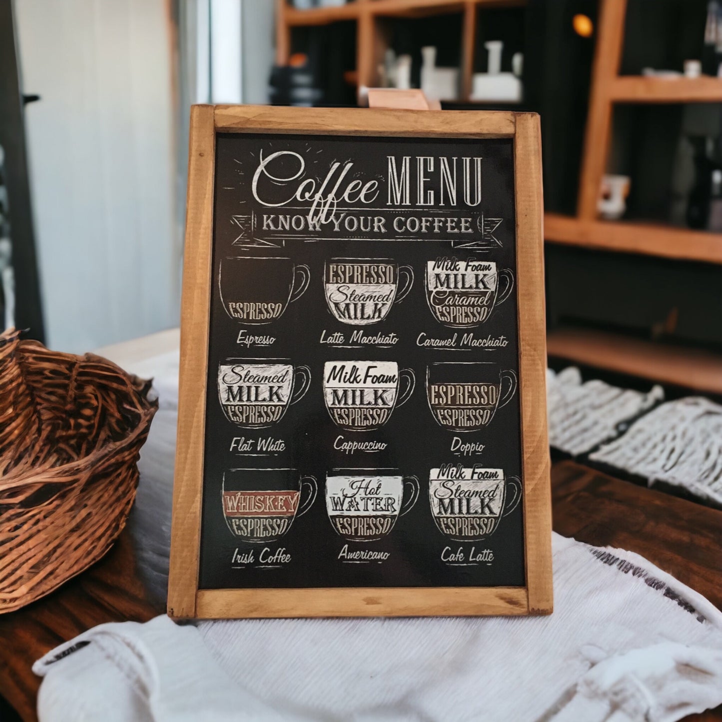 Coffee Menü Tablo