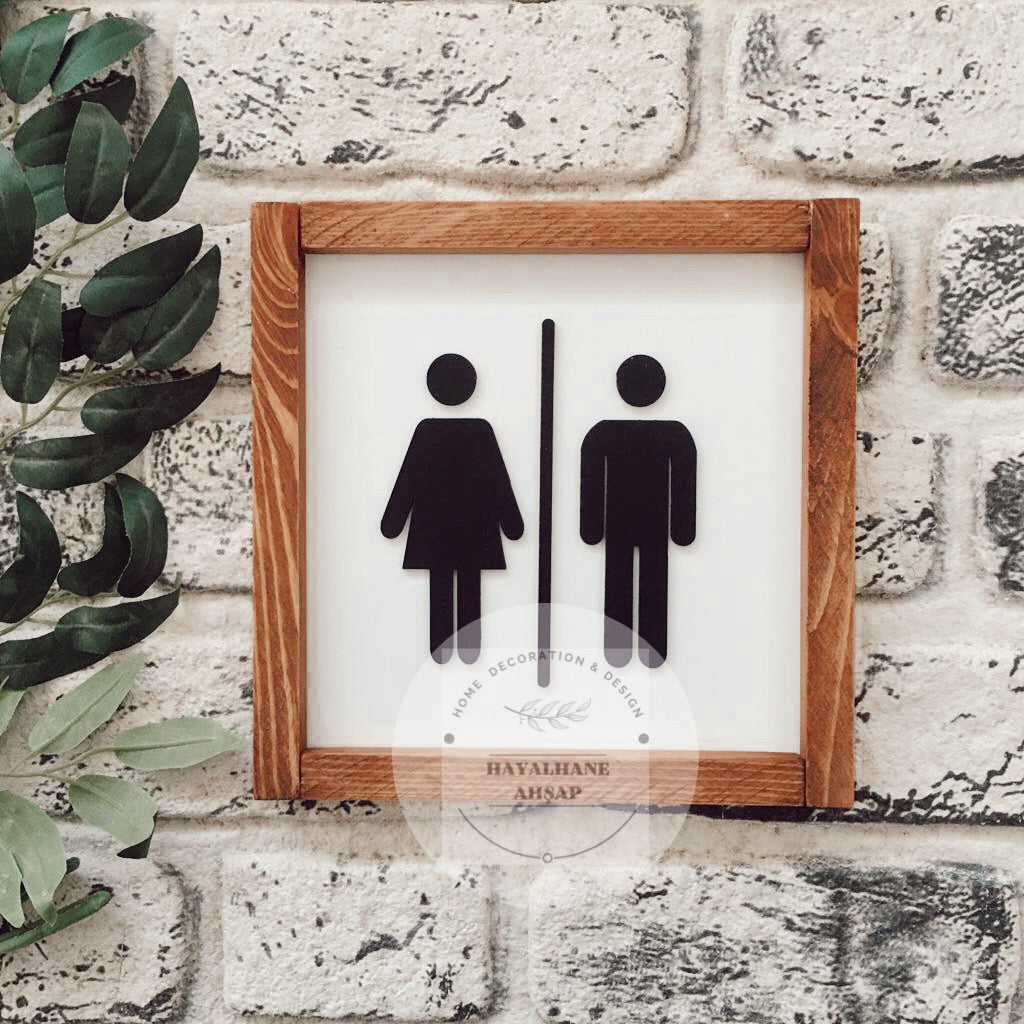 Banyo Dekor / Kadın & Erkek Tablo / Adet