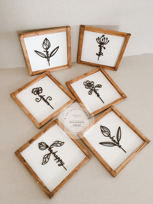 Çiçek Tablo Seti