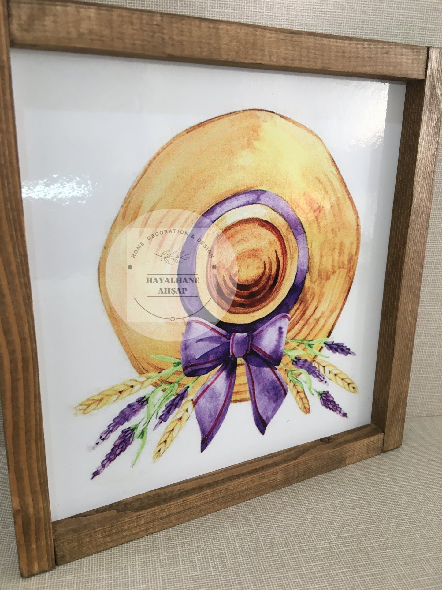 Лавандовый столовый сервиз / Орех