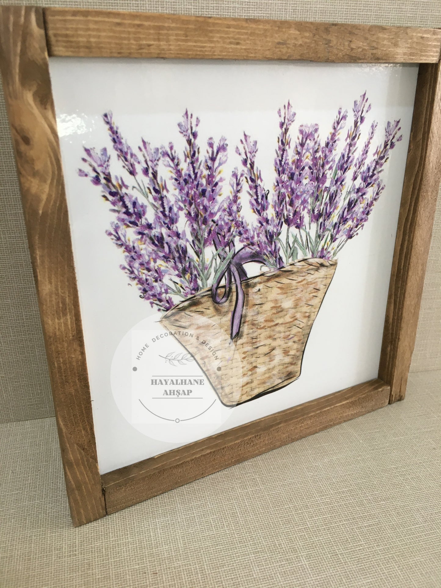 Лавандовый столовый сервиз / Орех