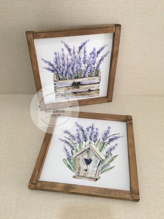 Lavanta Tablo Seti / Ceviz