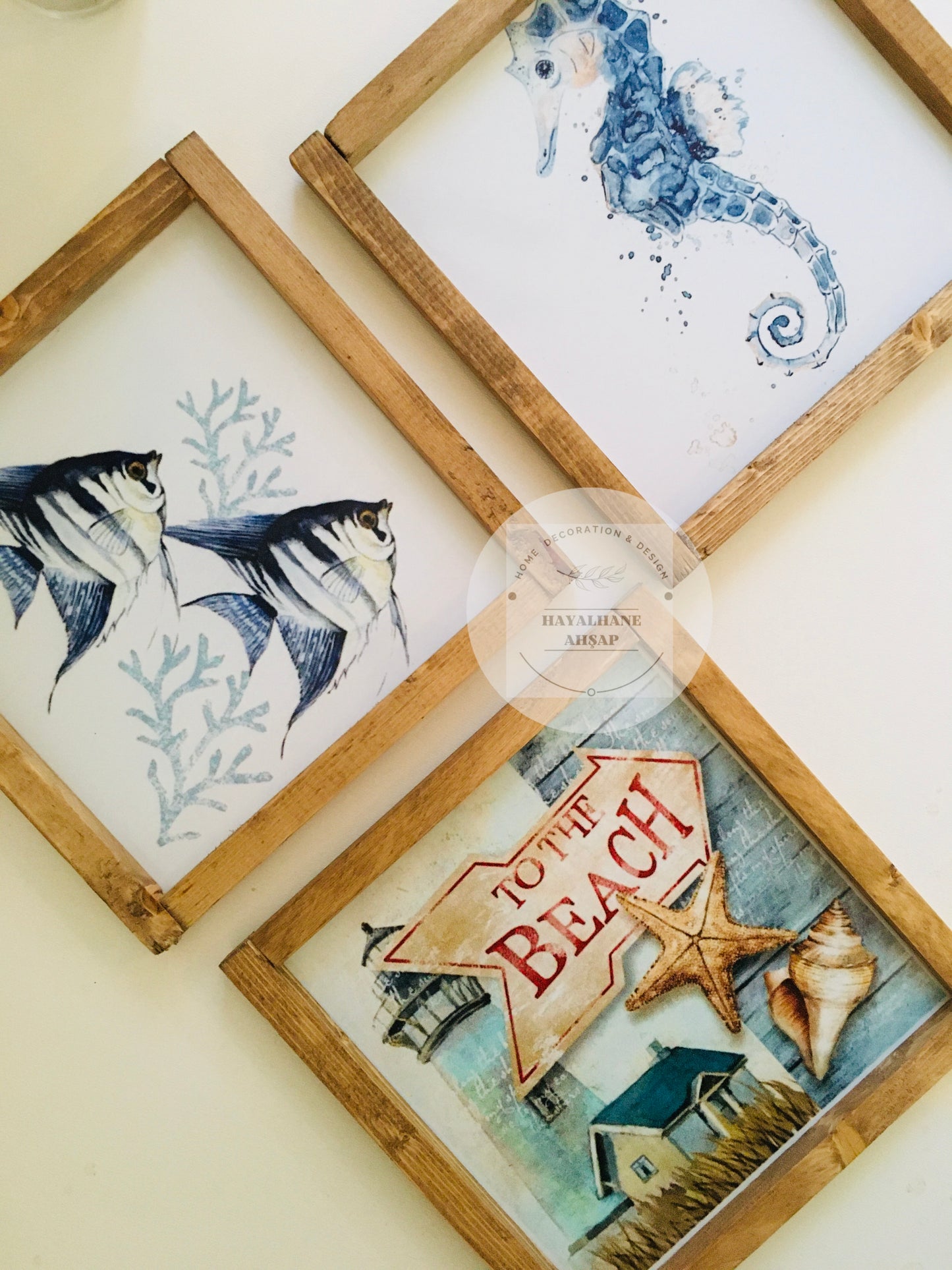 Deniz Temalı Tablo Seti / Marin Dekor