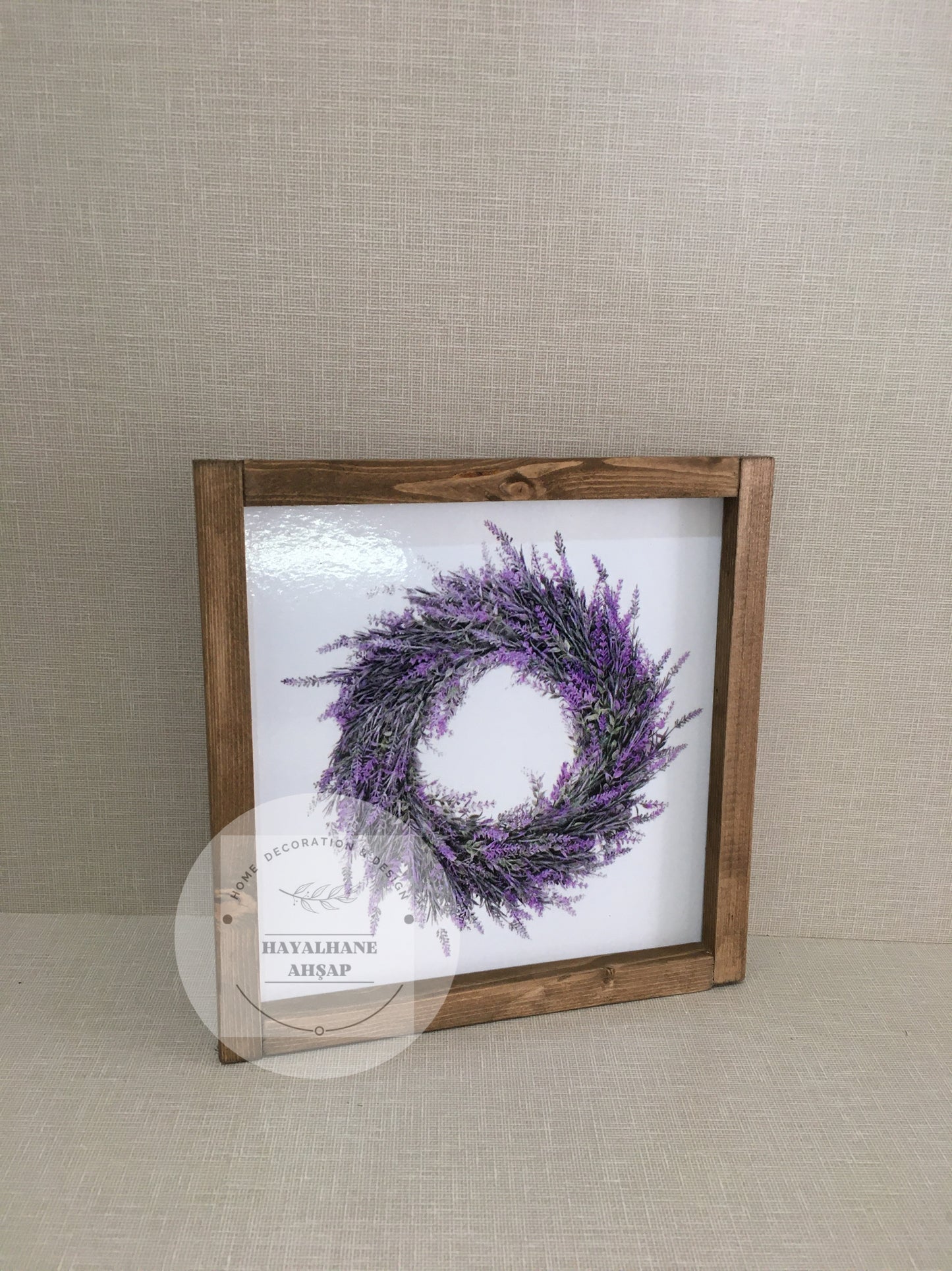 Лавандовый столовый сервиз / Орех