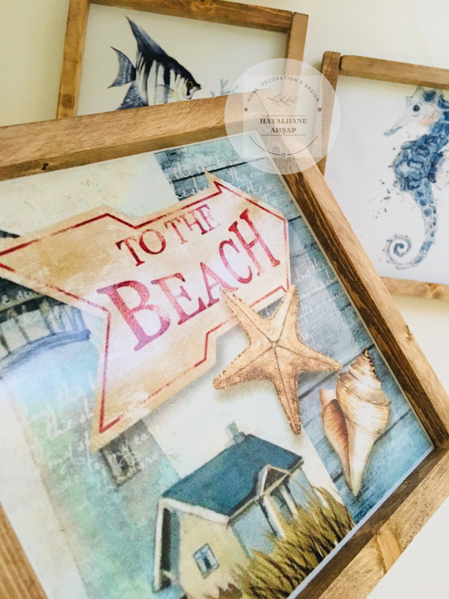 Deniz Temalı Tablo Seti / Marin Dekor