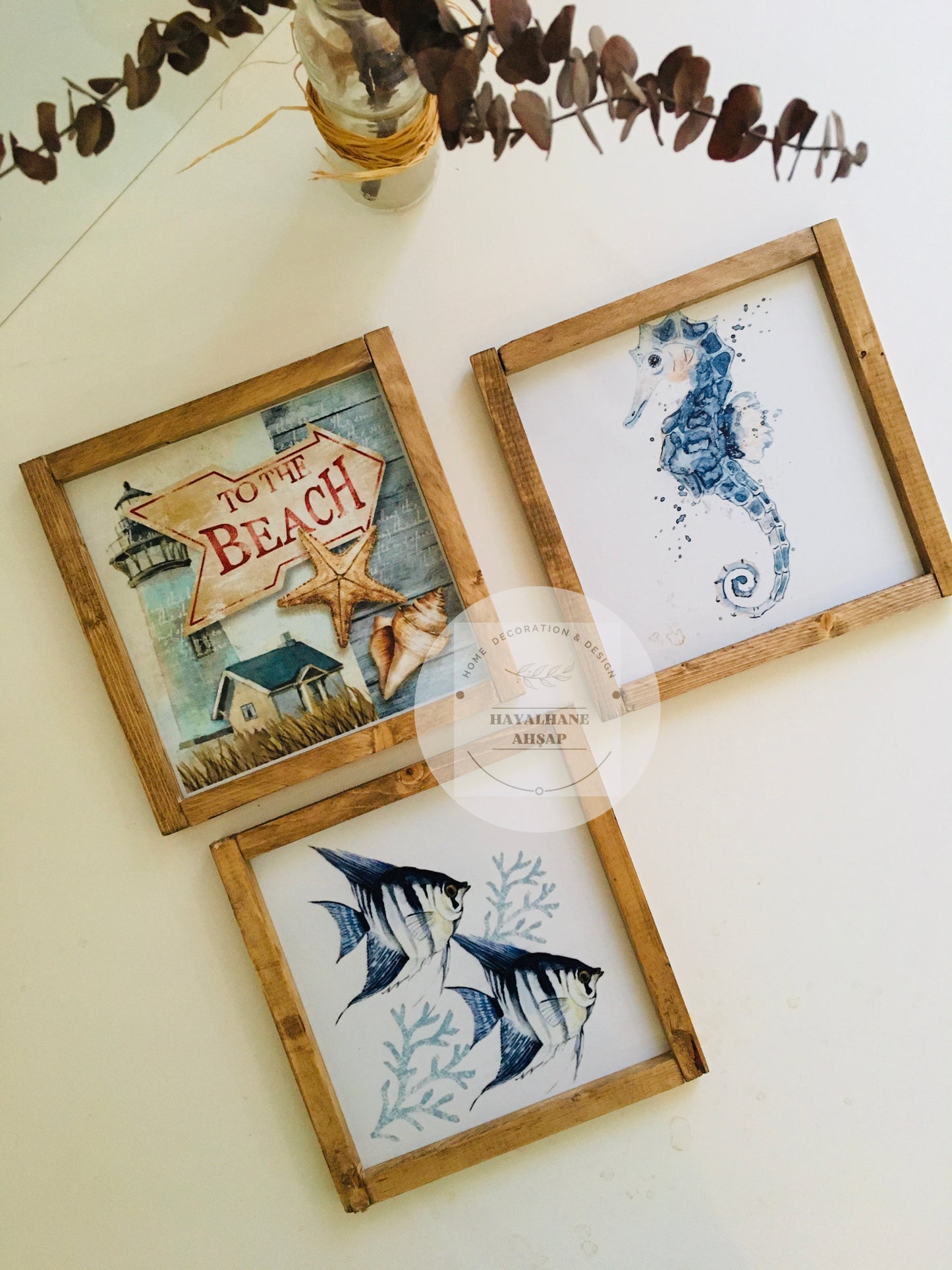 Deniz Temalı Tablo Seti / Marin Dekor