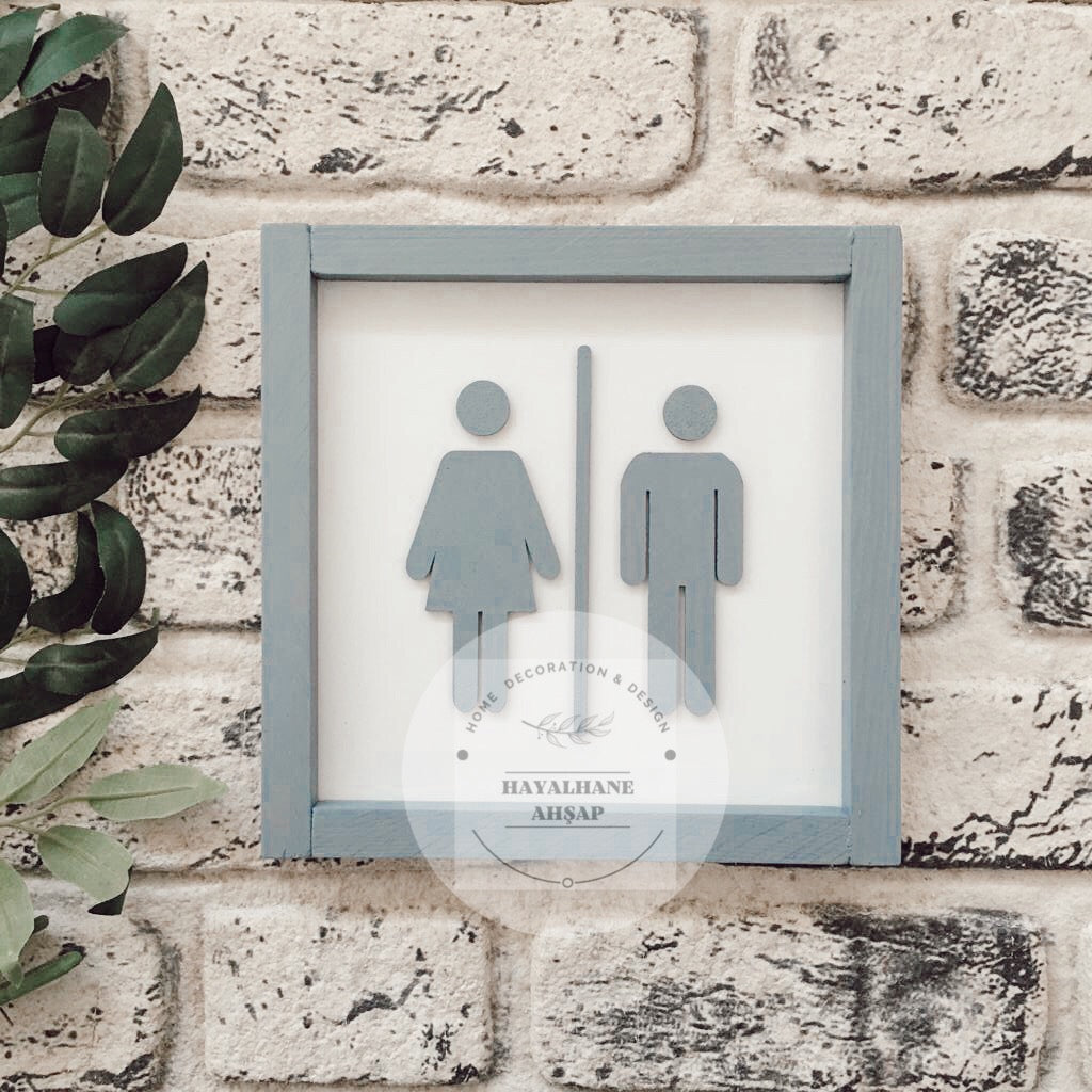 Banyo Dekor / Kadın & Erkek Tablo / Adet