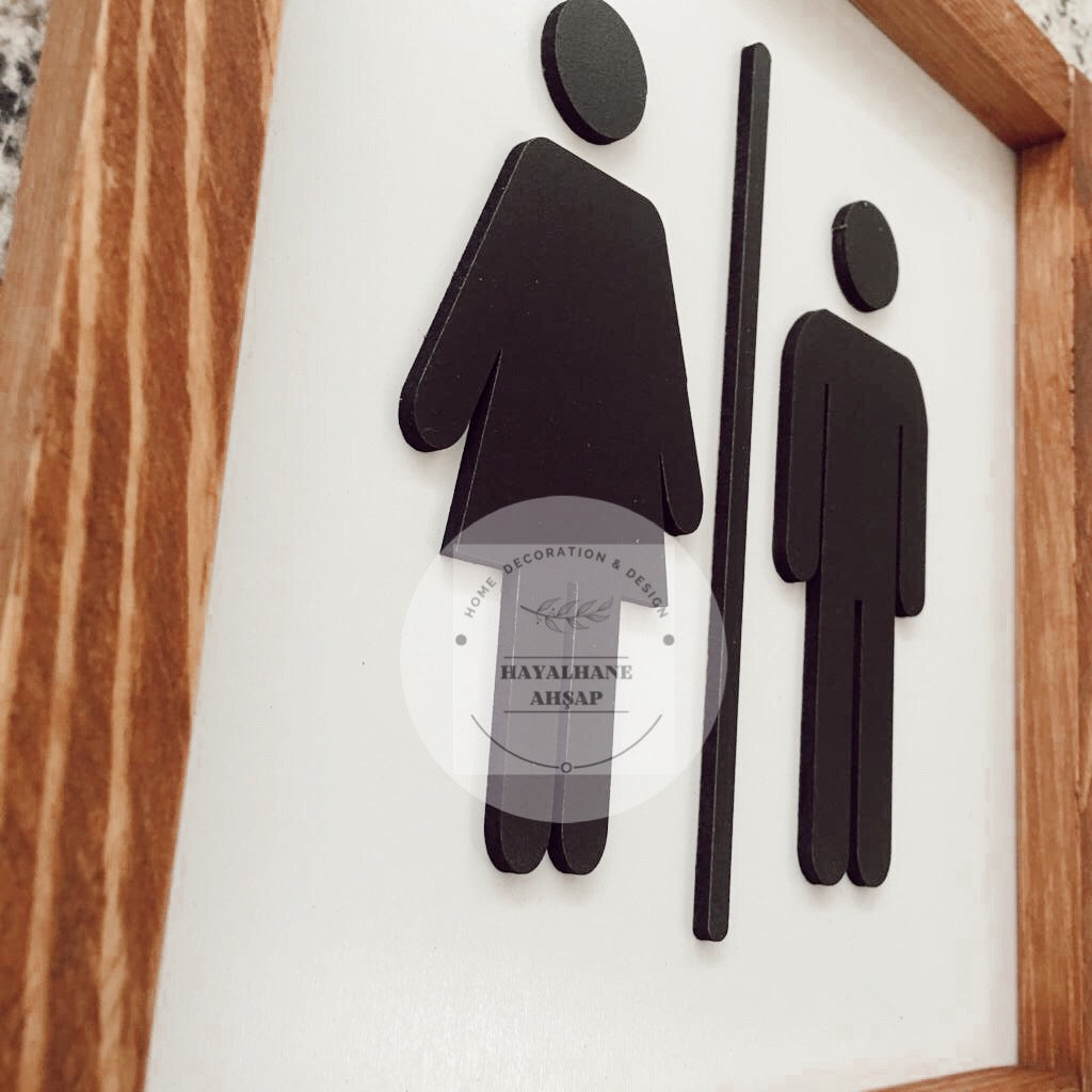 Banyo Dekor / Kadın & Erkek Tablo / Adet