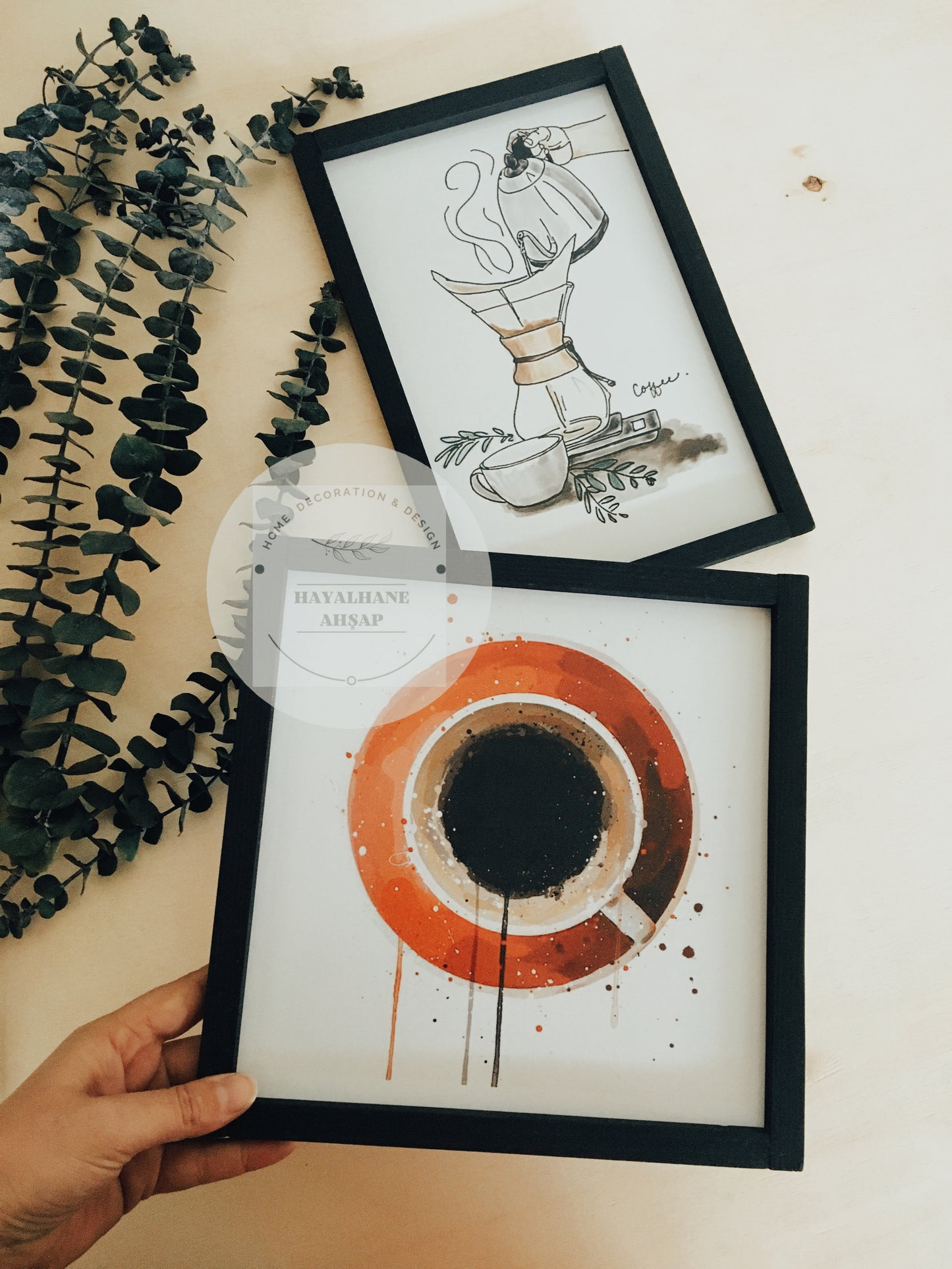 Картина на кофейную тематику / Двойная