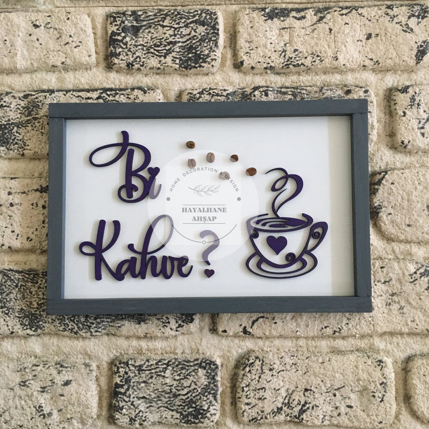 Bi Kahve Tablo / Kahve Köşesi Tablo