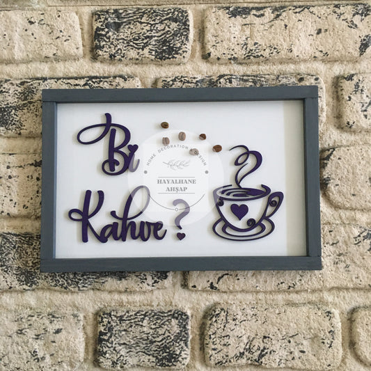 Bi Kahve Tablo / Kahve Köşesi Tablo