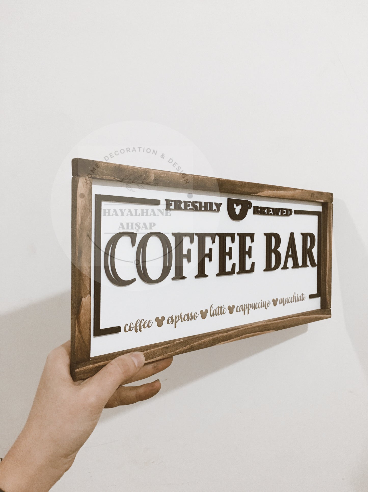 Coffee Bar Tablo / Disney Tablo / Kahve Köşesi Tablo