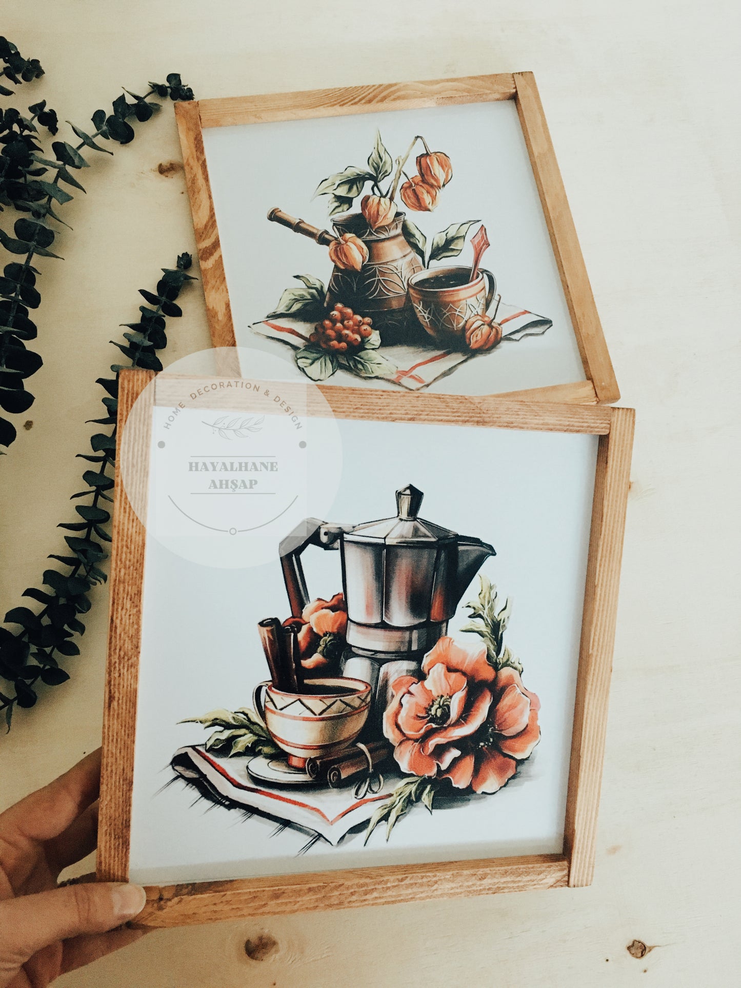 Картина на кофейную тематику / Двойная