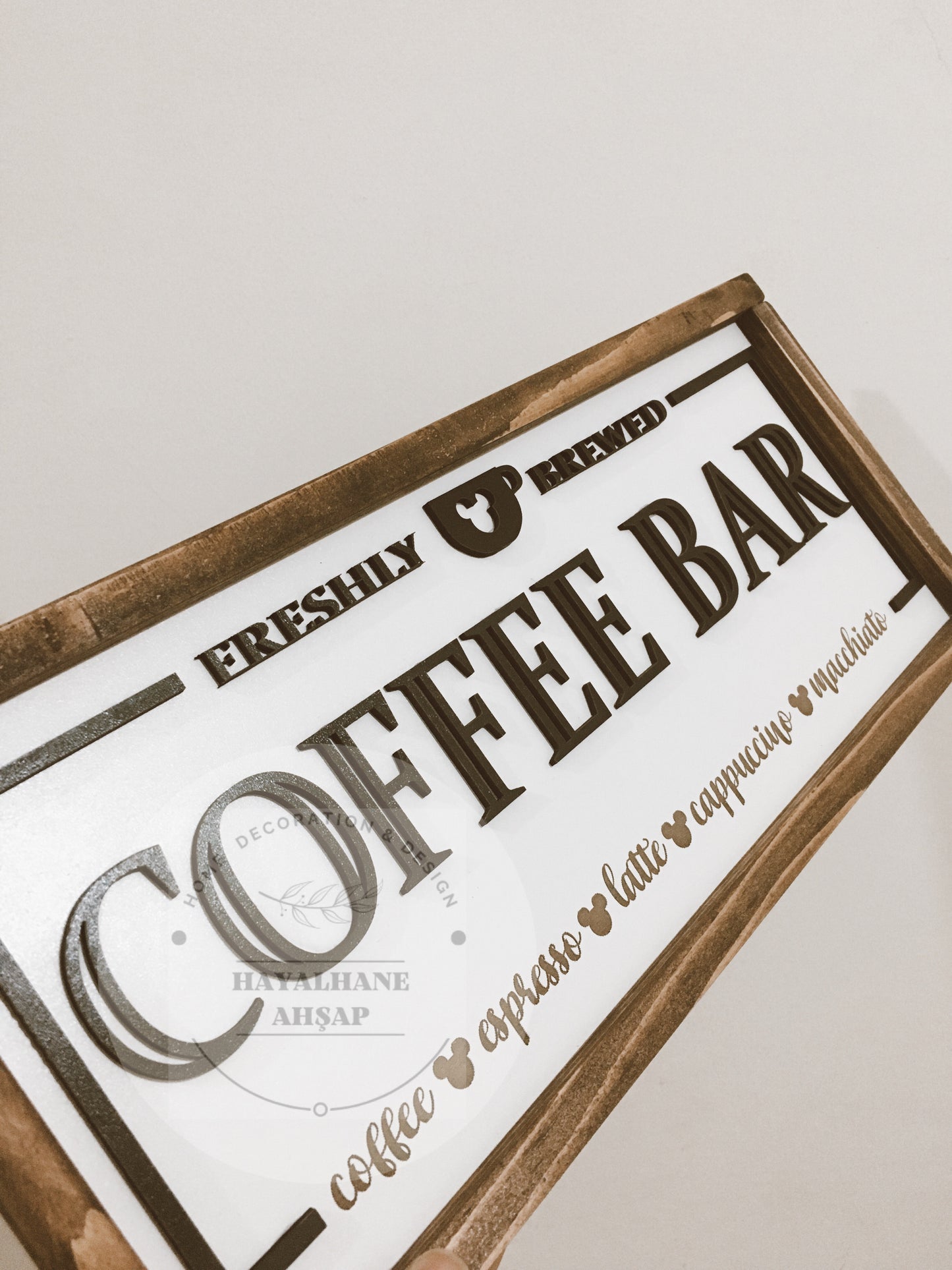 Coffee Bar Tablo / Disney Tablo / Kahve Köşesi Tablo