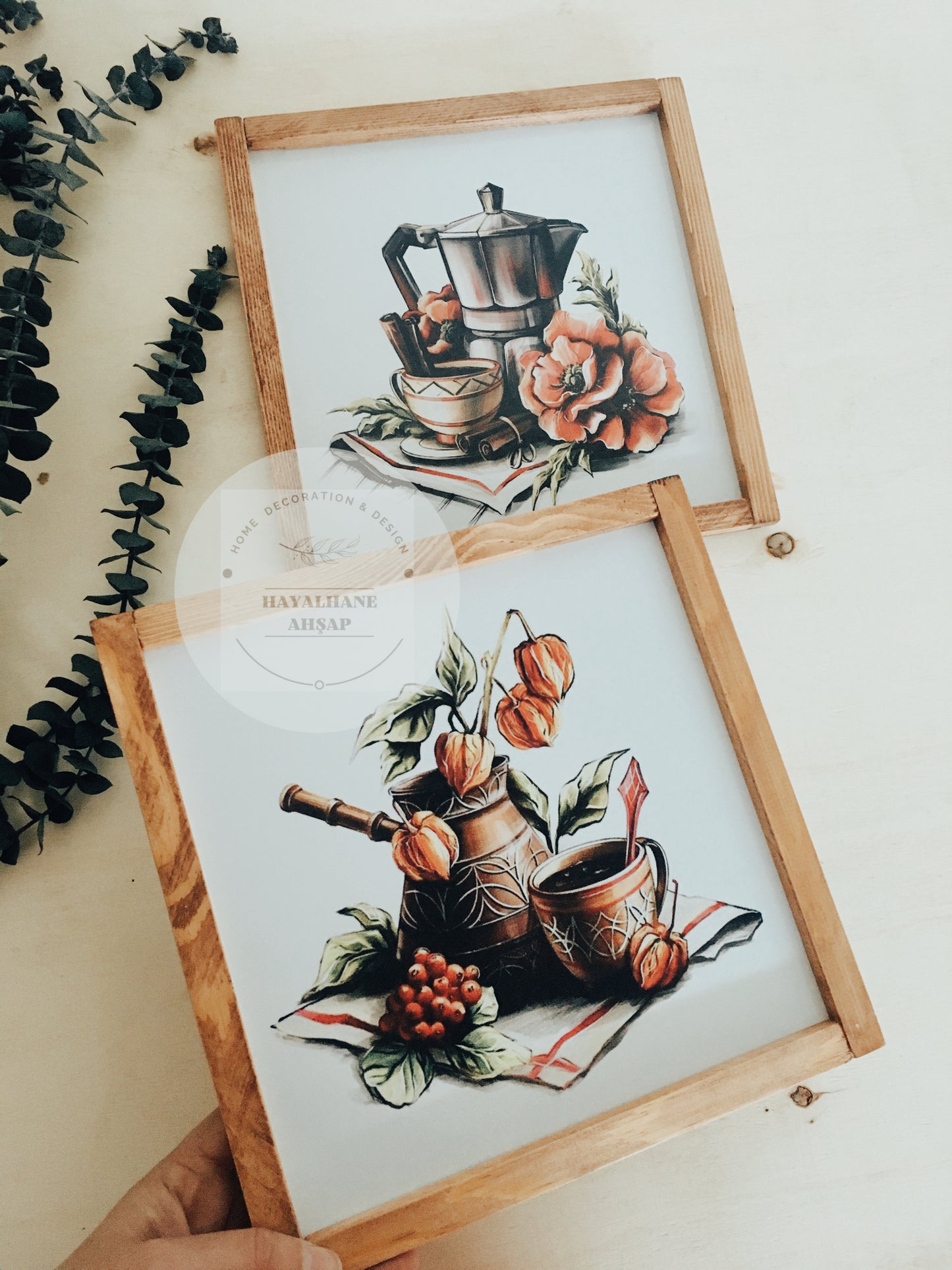 Картина на кофейную тематику / Двойная