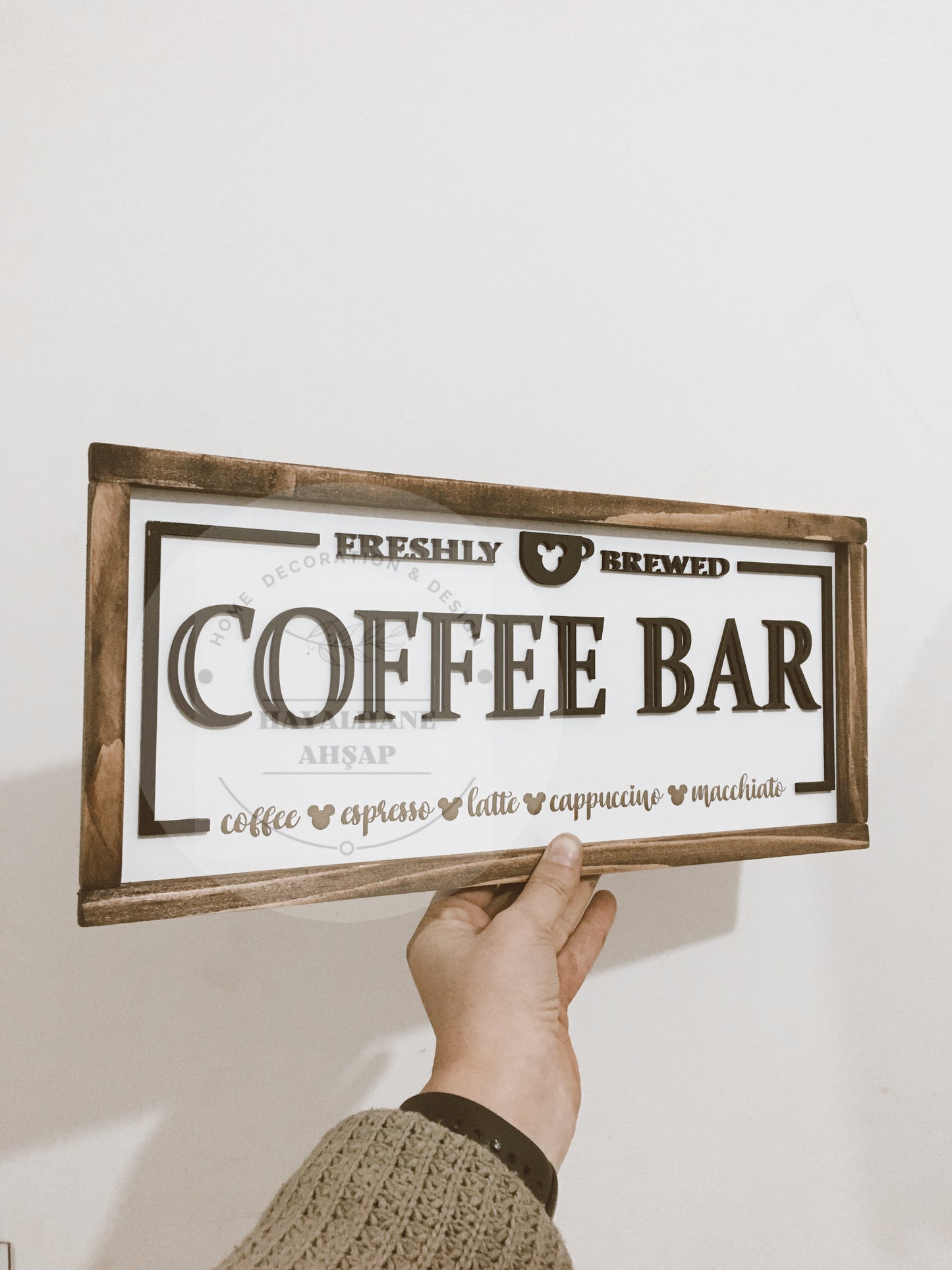 Coffee Bar Tablo / Disney Tablo / Kahve Köşesi Tablo