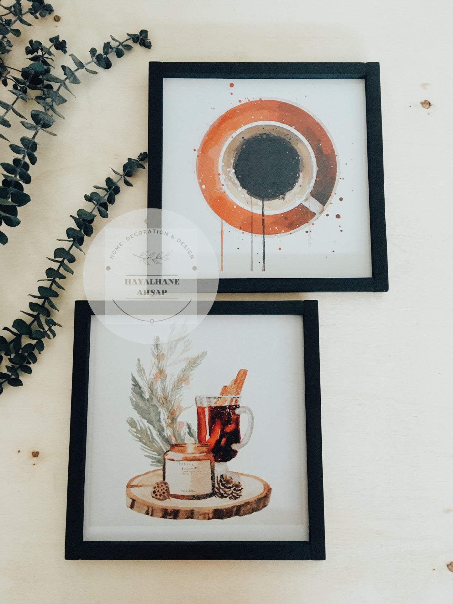 Картина на кофейную тематику / Двойная