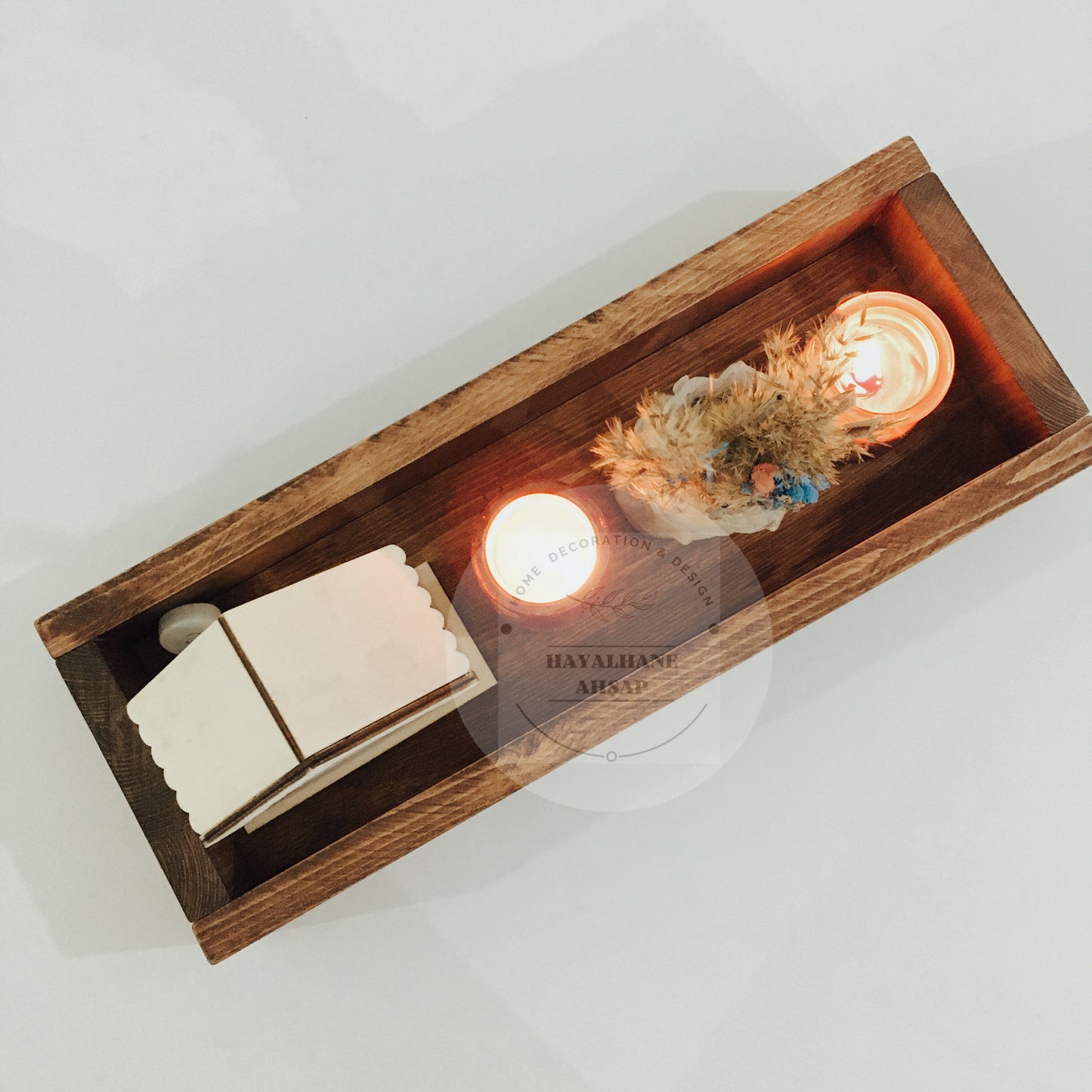 Ahşap Kutu / Masif Ağaç Çok Amaçlı Kutu