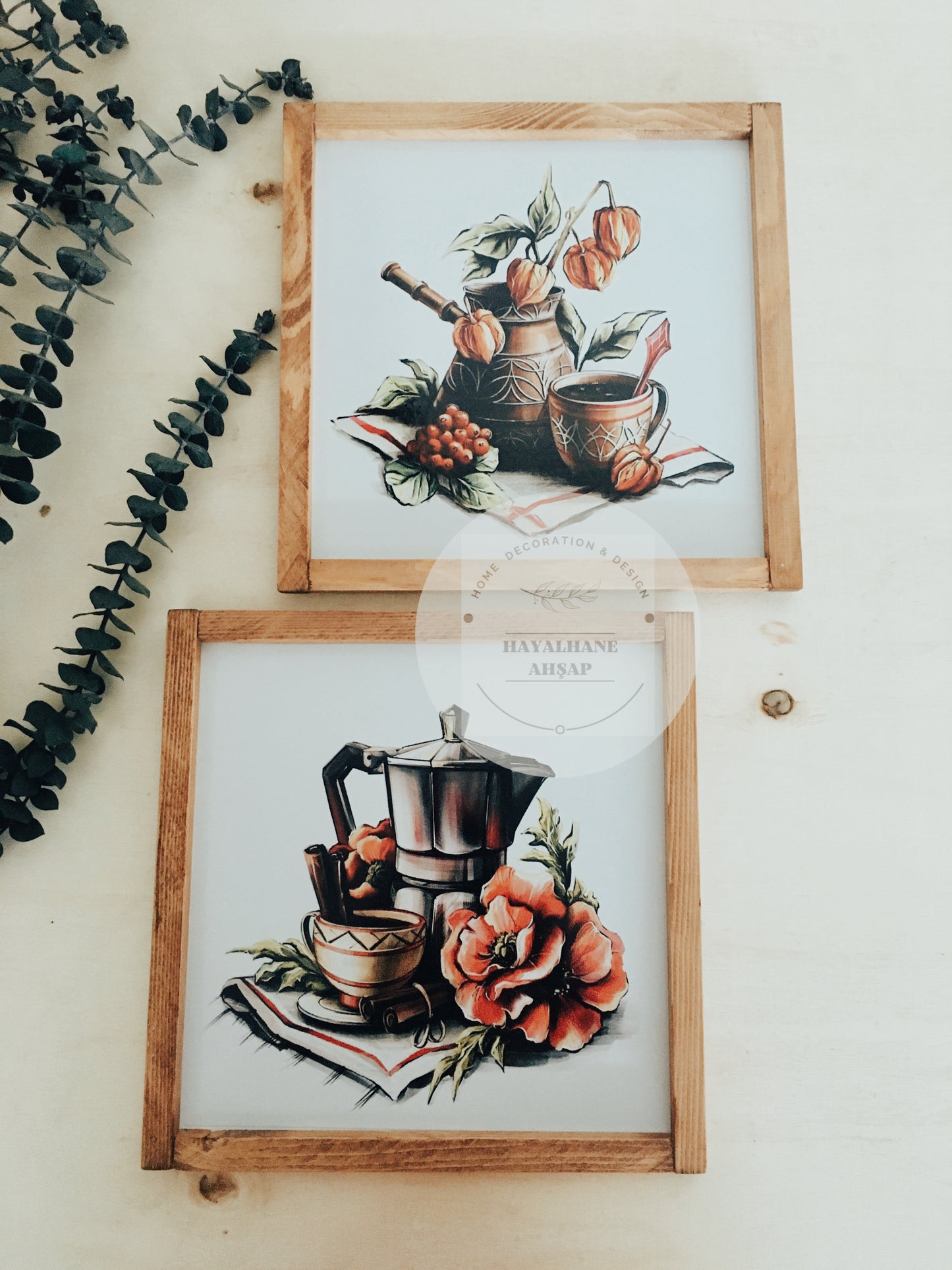 Картина на кофейную тематику / Двойная