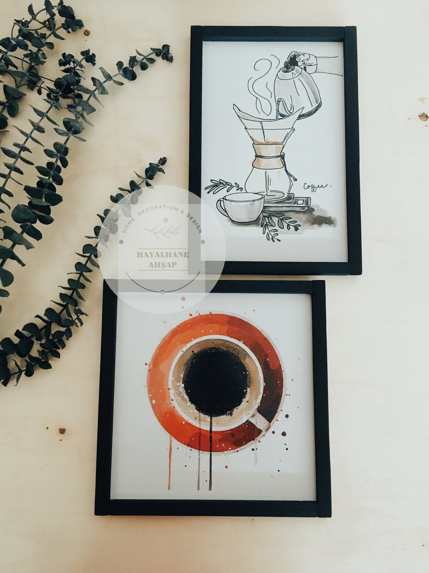 Картина на кофейную тематику / Двойная