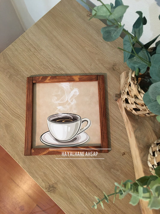 Kahve Temalı Tablo / Kahve Köşesi Tablo