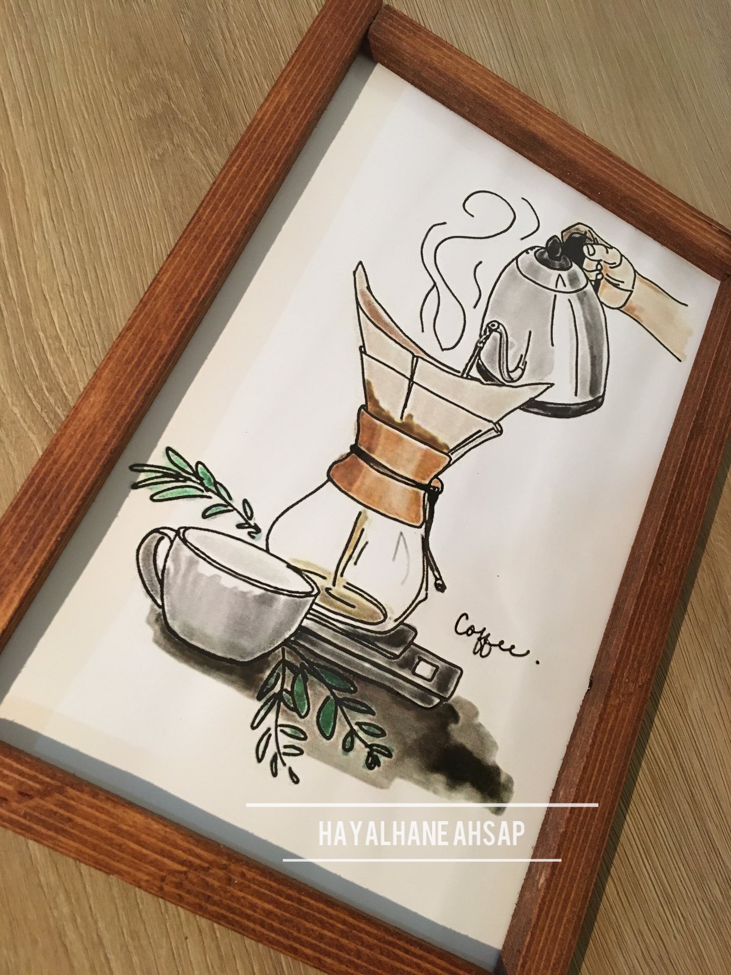 Kahve Temalı Tablo / Kahve Köşesi Tablo