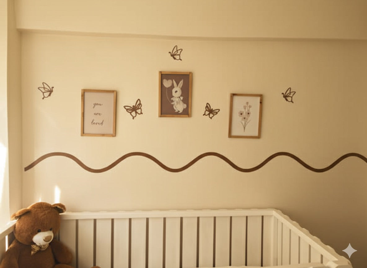 Geniş Kavisli / Kemerli / Dalgalı Dekoratif Duvar Çıtası / Boyanabilir Çıta / 3mm MDF desenli Çıta / (Metre Fiyatı)