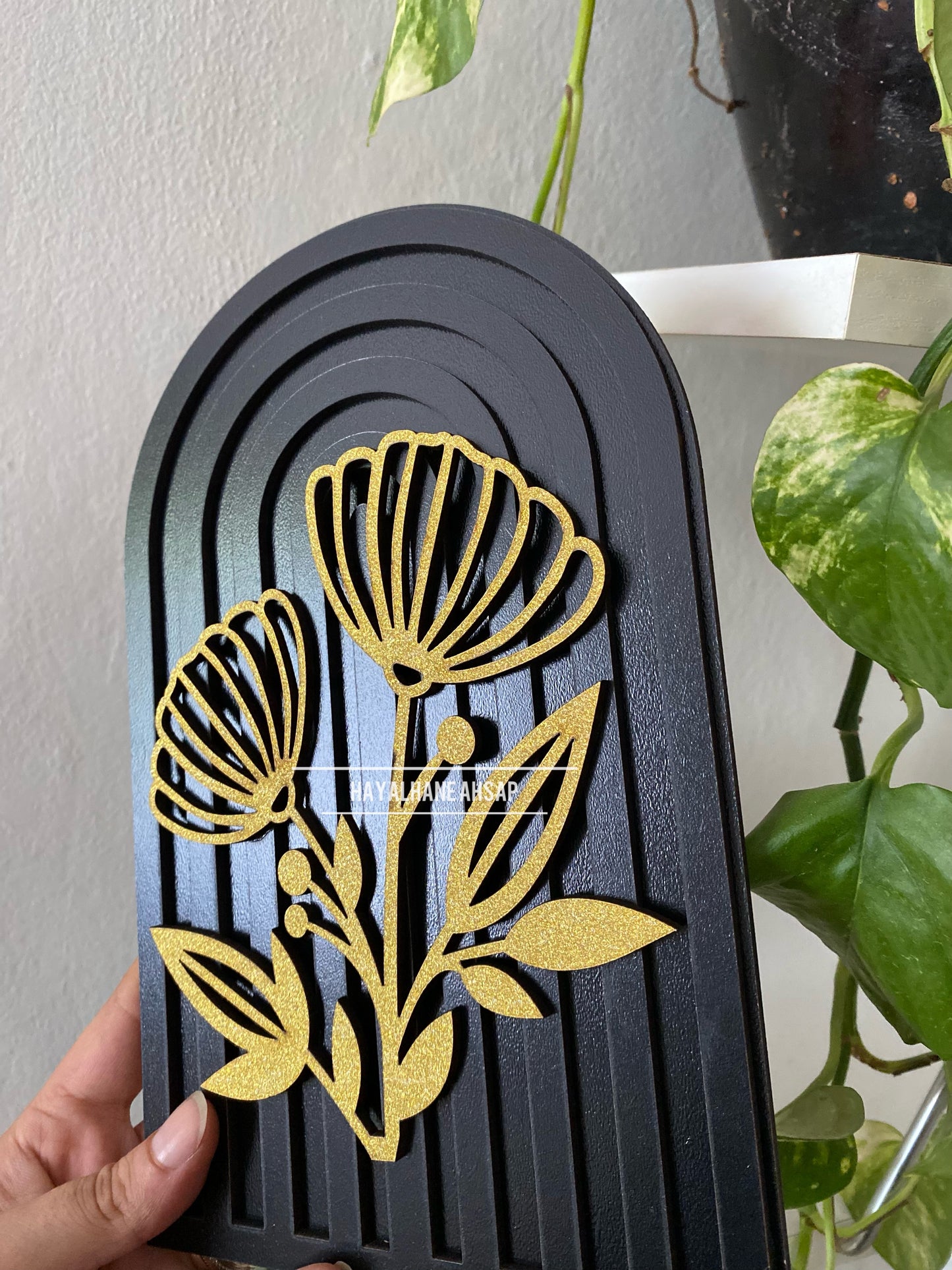 Flower Dekor / Gökkuşağı Ahşap Obje