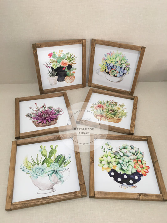 Cactus and Succulent Table Set