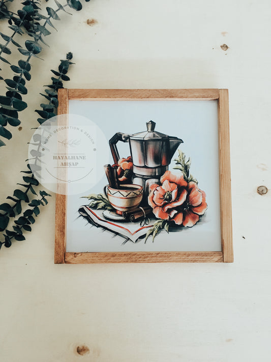 Kahve Temalı Tablo